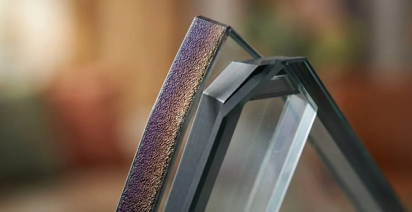 Sezione tecnica di vetrocamera con coating riflettente e gas argon nell'intercapedine