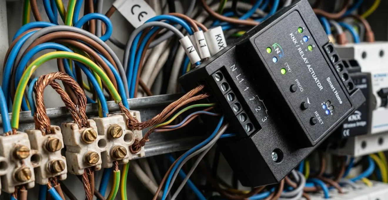 Sistema domotico ibrido con componenti KNX cablati e dispositivi wireless Matter