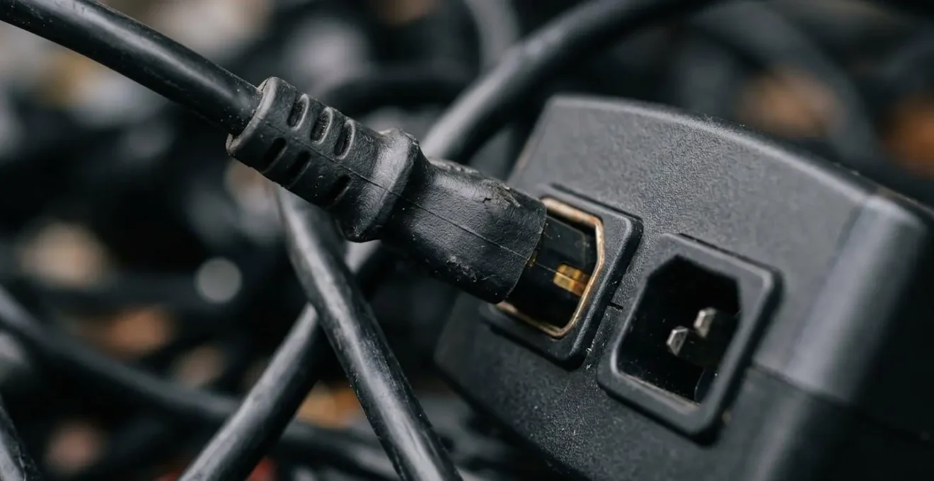 Configurazione di mini UPS compatto collegato a router e modem in ambiente domestico italiano